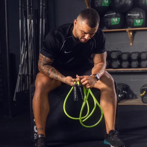 Miniatura 5 de Muay Thai 3.0 Weighted Jump Rope for Men & Women - Professionally Designed for High-Intensity Training Muay Thai, MMA & Fitness Jump Rope - Full