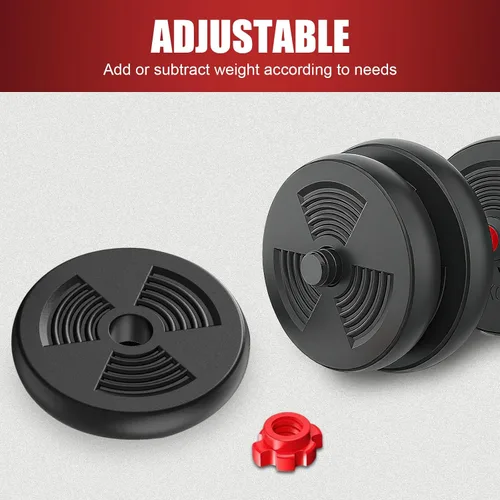 Miniatura 5 de Juego de mancuernas ajustables, para hombres y mujeres, juego de pesas libres para fitness, equipo para el hogar, juego de pesas ajustables 3 en 1