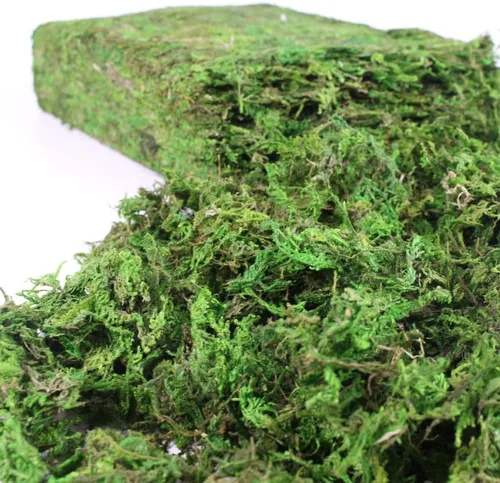 Musgo artificial, musgo verde de 17.6 onzas para decoración, musgo sintético para manualidades, musgo decorativo para plantas de interior, centros