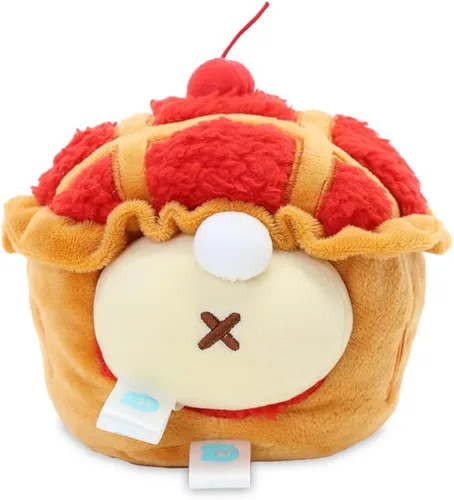 Miniatura 4 de Anirollz Cherry Pie Bunniroll - Peluche de conejito Kawaii con traje de pastel de cerezo, pequeño juguete de peluche suave, almohada de felpa