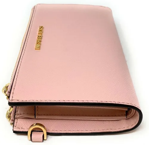 Miniatura 3 de Michael Kors - Billetera de viaje con doble cremallera, para mujer, modelo Jet Set, con correa para la muñeca