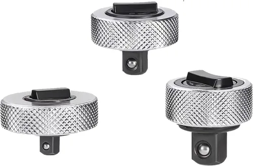 Juego de 3 llaves de trinquete reversibles, llave de trinquete de palma, juego de trinquete de 1/4" 3/8" 1/2", juego de trinquete de dedo mini para