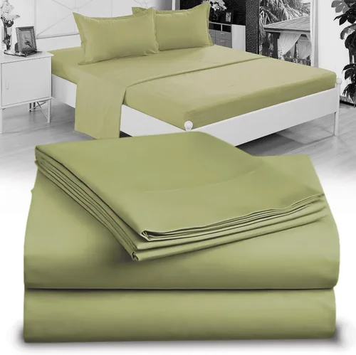 Miniatura 16 de Juego de sábanas Crescent Bedding de 100% algodón, extralargas, suaves y cómodas para cama de dos plazas