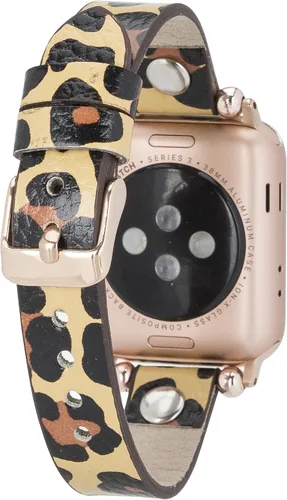Miniatura 18 de HARDISTON Correa de Reloj Apple Watch Dama Ferro 38mm 40mm 41mm para mujeres/hombres, Hecho a Mano de Cuero Genuino, Correa de Reemplazo para iWatch