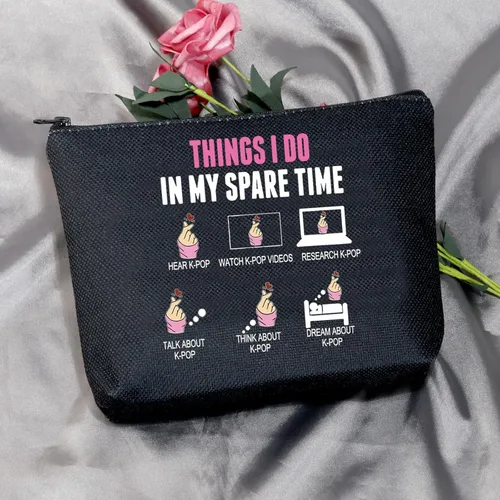 Miniatura 3 de MEIKIUP Divertido regalo K-pop amante mercancía K-pop Drama coreano Fan Gift K-Drama mujeres bolsa de maquillaje