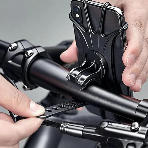 Miniatura 6 de Soporte de teléfono para bicicleta 2026, paquete de 2, soportes de silicona con rotación de 360° para iPhone y Samsung, para la mayoría de teléfonos