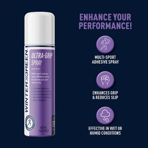 Miniatura 6 de Wintergreen Ultra Grip Aerosol en Spray de 3.5 Fl Oz - Adhesivo de Resina Natural, Mejora el Manejo del Balón, Recepciones de Fútbol Americano, Seda