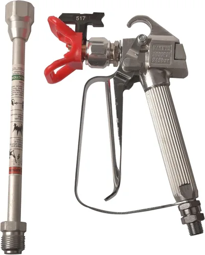 Pistola de pintura sin aire 3600PSI 517 punta con barra de extensión de 10 pulgadas para todos los pulverizadores de pintura sin aire