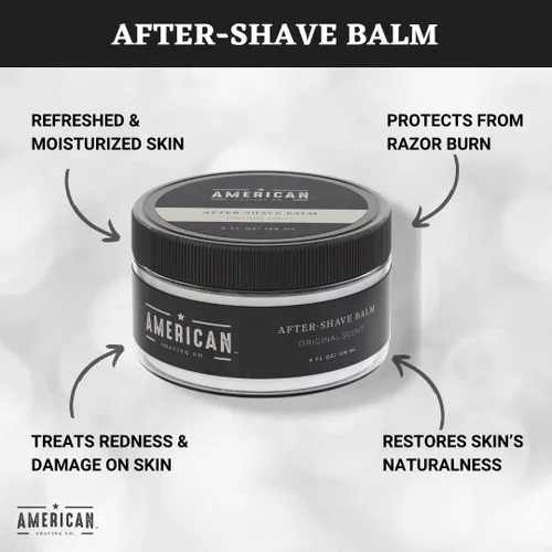Miniatura 7 de American Shaving Co - Bálsamo para después del afeitado para una piel suave (aroma original), sedosa y libre de irritación, calma e hidrata la cara