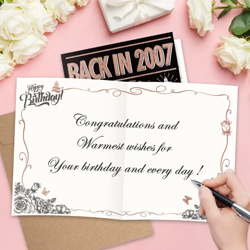Miniatura 4 de InstaDecor Tarjeta de felicitación de cumpleaños número 17 para niñas, feliz y divertida tarjeta de felicitación de cumpleaños de 17 para ella