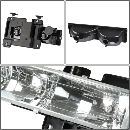 Miniatura 2 de DNAMotoring HL-OH-8P-C1094-CH Ensamble de faros delanteros, para el lado del chofer y el acompañante
