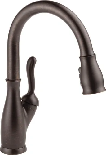 Miniatura 12 de Delta Leland Grifo de Cocina Táctil de Níquel Cepillado con Rociador Desplegable, Grifo Táctil Tradicional de Un Solo Orificio para Fregadero