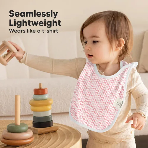 Miniatura 5 de KeaBabies Paquete de 8 Baberos para Niños y Niñas, Baberos sin Botones para Babear, Dentición de Bebés Niñas y Niños Pequeños, Recién Nacidos