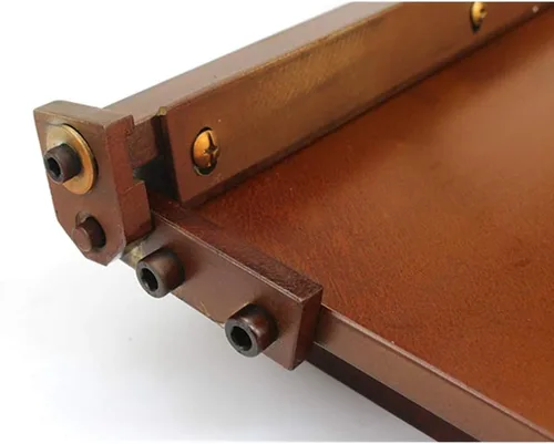 Miniatura 5 de MXBAOHENG Máquina plegable de cuero manual para pegar y arrugar, herramienta de carpeta de borde lineal, máquina de doblado de bordes para bolso