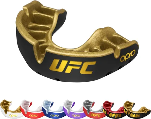 Miniatura 20 de OPRO Protector bucal Gold Level - Protector bucal moldeable con ajuste cómodo de primera calidad y protección multicapa para boxeo, artes marciales