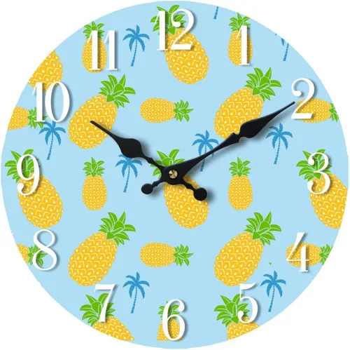 Miniatura 17 de 13" Reloj Dolphin Sunset de vidrio