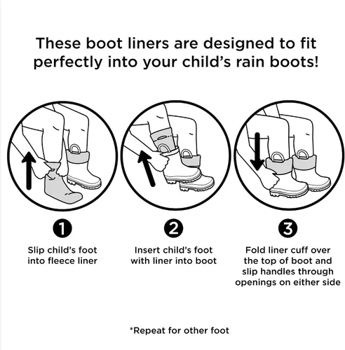 Miniatura 11 de DC Comics Botas de lluvia para niños Batman con forro suave extraíble para nieve