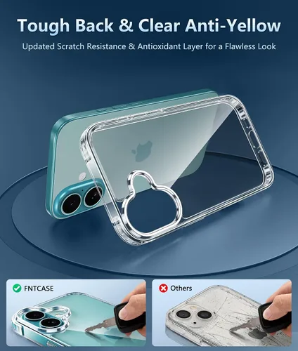 Miniatura 245 de FNTCASE Funda para iPhone 13 Pro-Max: Fundas magnéticas transparentes compatibles con Magsafe Slim anti amarillamiento protección contra caídas