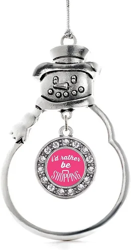 Miniatura 217 de Inspired Silver - Roller Queen - Adorno de Navidad plateado - Adorno circular para árbol de Navidad con circonita cúbica - Decoración colgante