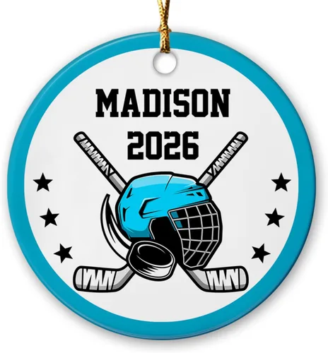 Miniatura 9 de Adorno de Navidad de bádminton 2024, adorno personalizado de jugador de bádminton con nombre y año, regalo personalizado de recuerdo de cerámica