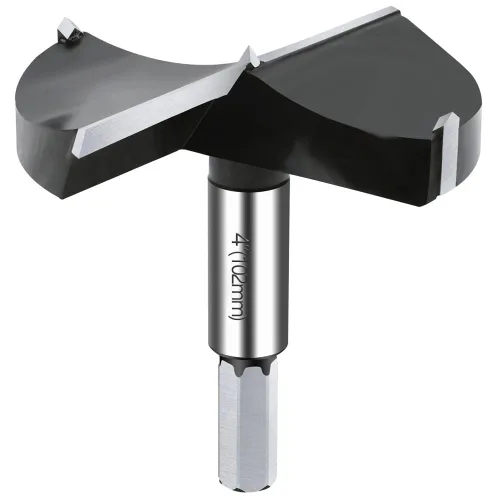 Miniatura 24 de Broca Forstner de carburo de 1/4 pulgada, broca Forstner con punta de carburo de 6 mm para madera dura, juego de sierras de perforación para madera