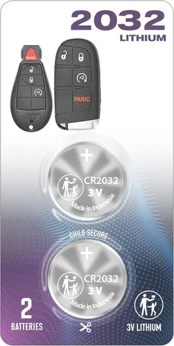 CR2032 2032 OEM Reemplazo Fobik Prox (compatible con Jeep Dodge Chrysler Key FOB Prox compatible con Jeep Dodge Chrysler Prox se adapta a 2008-2022