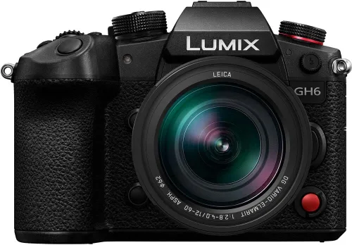 Miniatura 2 de Panasonic Cámara Lumix GH6 sin espejo con lente de 0.472-2.362 in f/2.8-4 (DC-GH6LK) + tarjeta SD resistente Sony de 64 GB + kit de filtro + lente