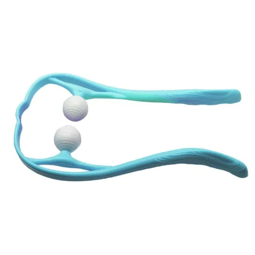 Ofertas de liquidación Masajeador de cuello en forma de U Manual de amasamiento del cuello del hombro del cuerpo del masaje Verde