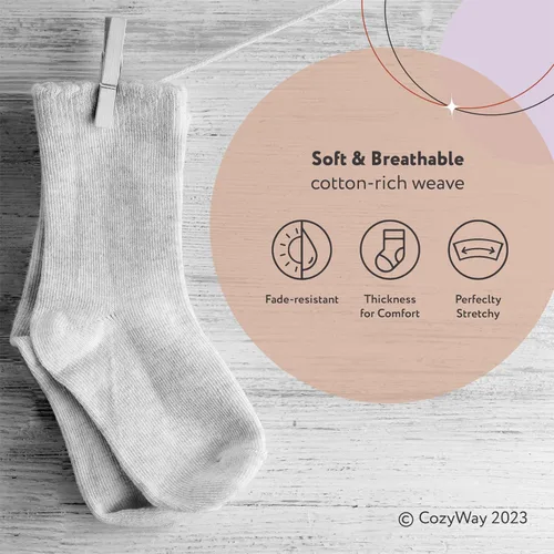 Miniatura 4 de CozyWay Baby & Toddler Socks Ankle Comfy Cotton Socks For Girls and Boys No Show Infant - 12 Pack