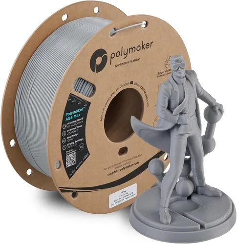 Miniatura 42 de Polymaker Filamento ABS Pro para impresora 3D de 0.069 pulgadas, color negro, ABS de grado de ingeniería de 2.2 lbs con alta resistencia al calor