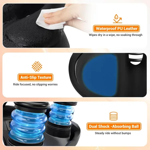Miniatura 6 de TONBUX Wide Bike Seat for for Men & Women, Comfortable Peloton Bike Seat Cushion, Large Bicycle Seat for Stationary, Exercise, Ebike, Cruiser