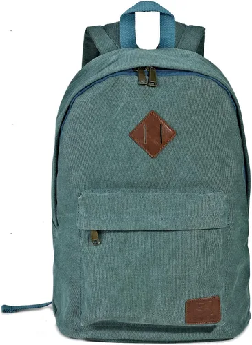 Miniatura 2 de Mochila de lona para laptop, mochila duradera, bolsa de viaje para hombre y mujer, Turquesa, Joven