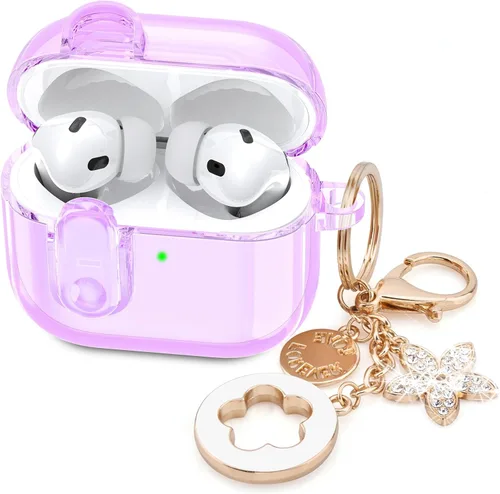 Miniatura 11 de Funda para Apple Airpods iPods Pro 3, fundas transparentes 2025 lindas mujeres, VISOOM Cute Air Pods Pro3 funda transparente para Airpods iPods Pro