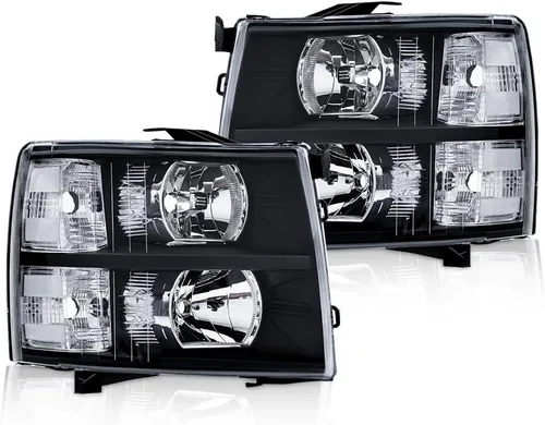 Miniatura 13 de PIT66 Conjunto de faros laterales izquierdos, compatible con Chevy Silverado 1500 2007-2013, Silverado 2500 3500 2007-2014 y HD Lente transparente