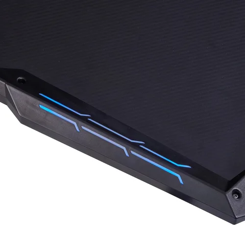 Miniatura 20 de Homes: Inside + Out Kindira - Escritorio moderno de acero para juegos con puertos USB, alfombrilla de mouse de PC y portavasos giratorio