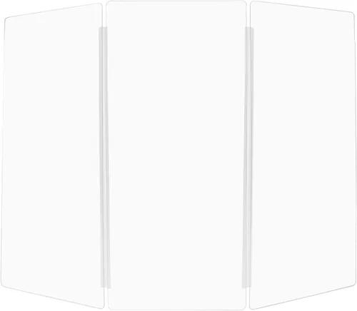 Miniatura 9 de PENNZONI Drum Shield de 4 pies con bisagras de plástico, viene con 3 paneles de batería y bisagras de plástico, paneles de acrílico transparente