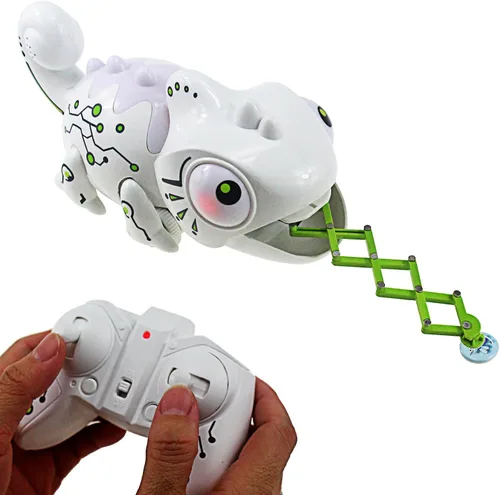 Miniatura 7 de Tipmant Camaleón RC Juguete de animal a control remoto realista lagarto eléctrico electrónico mascotas coche niños regalos de cumpleaños (verde)