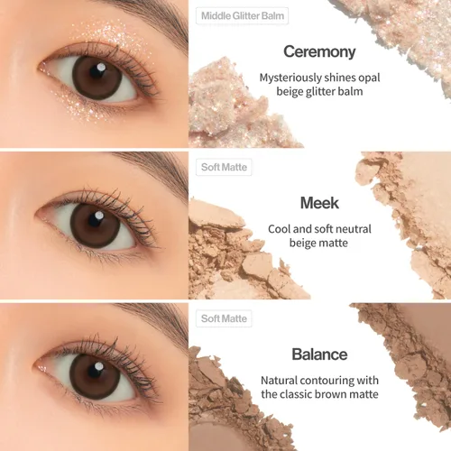 Miniatura 6 de UNLEASHIA Glitterpedia Paleta de sombras de ojos NO1 – Paleta de sombras de ojos brillantes con texturas versátiles con purpurina – Paleta