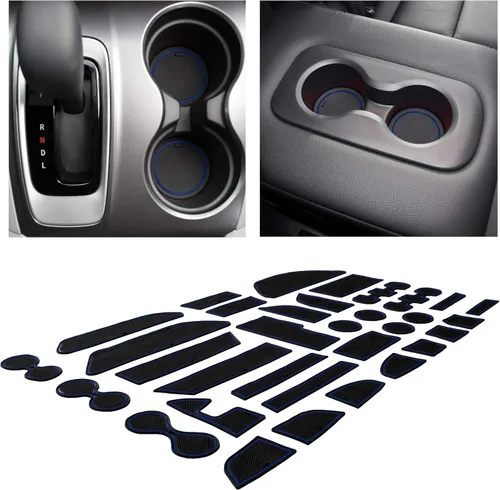Miniatura 9 de CupHolderHero Compatible con accesorios Honda CR-V 2017-2022 – Insertos de portavasos antipolvo antideslizantes personalizados de alta calidad, Rojo