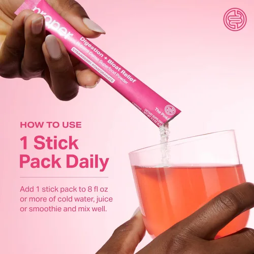 Miniatura 7 de Proper, The Pinks Digestión y Alivio de la Hinchazón. Mezcla de bebida con probióticos para la salud intestinal, prebióticos, raíz de remolacha