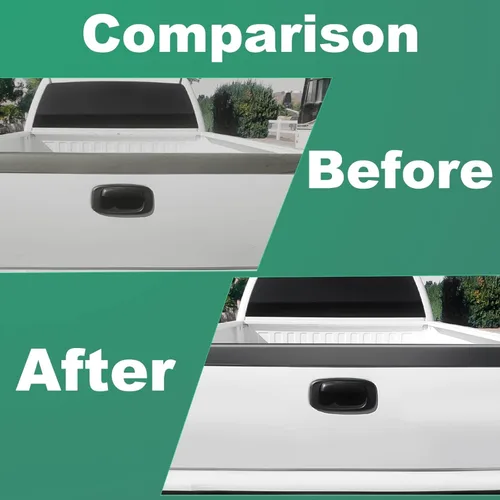Miniatura 6 de SCITOO Tapa de Moldura de Portón Trasero de ABS Compatible con Chevrolet Silverado 1999-2007 y GMC Sierra 99-06, 1 Pieza, Moldura Superior Trasera