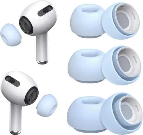 Miniatura 15 de [3 pares] Puntas de repuesto para los oídos para Airpods Pro y Airpods Pro de 2ª generación con orificio de reducción de ruido, puntas de silicona