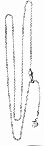 Miniatura 2 de Cadena de cuerda de plata de ley con corte de diamante fácil ajuste