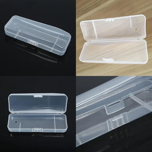 Miniatura 3 de Paquete de 3 cajas de viaje manuales de afeitar, caja de carcasa rígida portátil, organizador de navaja de afeitar de seguridad, maquinilla