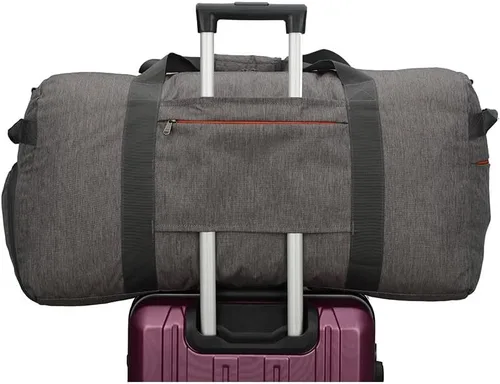 Miniatura 6 de Bolsa de lona grande para el fin de semana, bolsa de lona de embarque con bolsillo para zapatos, viajes, gimnasio, bolsa de mano de trabajo, 65