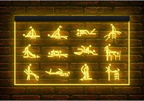 Miniatura 10 de 180029 Sex Funny Posture - Letrero de neón con luz nocturna LED para adultos, tienda de tienda, bar, pub, hombre, cueva