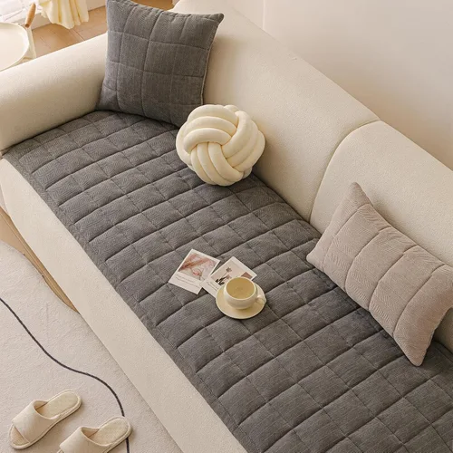 Miniatura 9 de Fundas de sofá para perros, fundas antideslizantes y lavables para sofá de 3 cojines, protector de muebles suave y cómodo, apto para mascotas