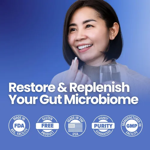 Miniatura 3 de SuperHMO: Cápsulas Sinbióticas con 5 Prebióticos HMO y 40 mil millones de probióticos CFU - Bifidobacterias y Lactobacillus, 60