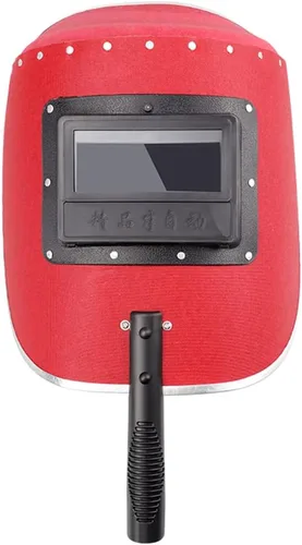 Utoolmart Máscara de soldadura Escudo de mano semiautomático Casco de soldadura Arc Tig Molienda Protector facial con gafas para alta temperatura de