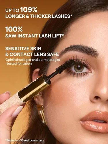 Miniatura 6 de SHEGLAM Máscara de pestañas todo en uno de 24k con volumen multiefecto de larga duración